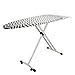 Bartnelli 1107 XL Ironing Board, 100% Cotton Cover, Retraceable Iron Rest and Garment Hanger Space
