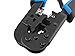 Crimping Tool for 4P/6P/8P, RJ-11/RJ-12/RJ-45 Network and Telephone Cables - Modular Telecom Crimping Tool Network Cable Pliers Ratchet Crimping Pliers (Crimper)