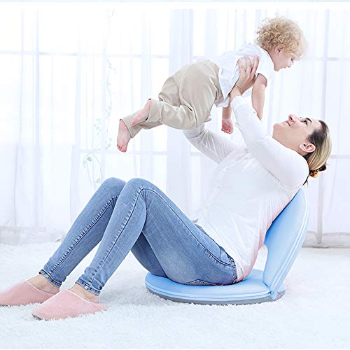 Floor Chair Floor Cushion Sofa Folding Adjustable 5-Position Floor Seat with Back Support for Kids Adult, Great for Gaming Reading TV Watching Meditating