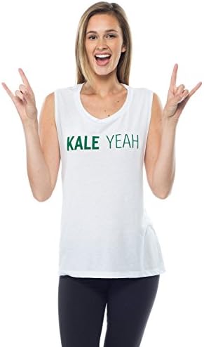Waffle Haus Kale Yeah Muscle Tee-White-One Size (OS) White