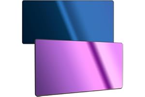 Ridge Products The Heir 2-Tone | Blue/Purple Shade 10 Welding Lens | Changes Color With Angle - Blue/Purple | 2" x 4.25" | Extremely Clear Fixed Shade 2x4 Welding Lens