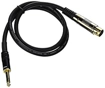 Monoprice 104768 3-Feet Premier Series XLR Female to 1/4-Inch TRS Male 16AWG Cable
