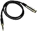 Monoprice 104768 3-Feet Premier Series XLR Female to 1/4-Inch TRS Male 16AWG Cable primary