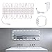 Led Vanity Mirror Lights Kit, Viugreum 60 LEDs 10FT 1200LM Dimmable Makeup Mirror Lights, 6000K Daylight White with Dimmer for Dressing Table, Bathroom, Decorative Walls