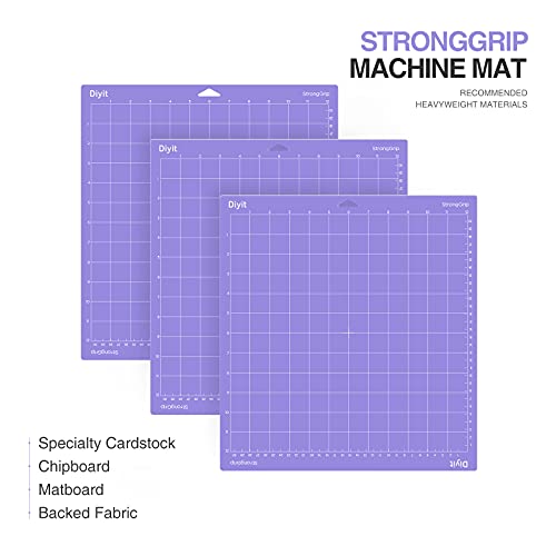 DIYIT 12x12 Cutting Mat for Cricut Maker 3/Maker/Explore 3/Air 2/Air