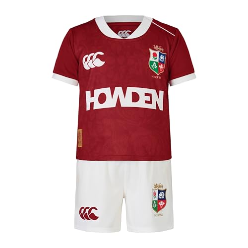 Canterbury of New Zealand British and Irish Lions Infant Set, Unisex-Kinder Hemd, Red Dahlia,