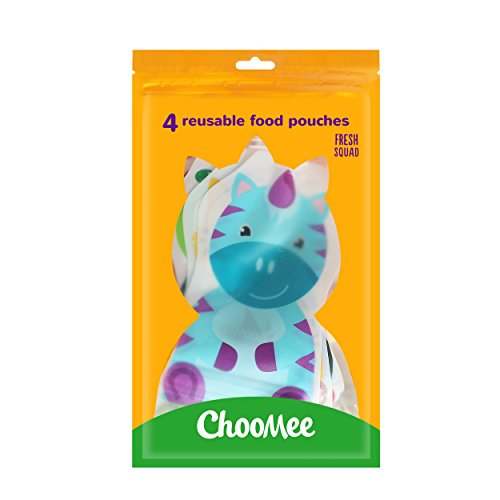ChooMee Reusable Baby Food Storage Pouches, 5 oz Ideal for Baby Food