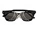 TITUS G12 Retro Style Safety Glasses Soft Folding Stainless Steel Mesh OR Color Matched Side Shield (Black Frame/Smoke Lens, Glasses Only)