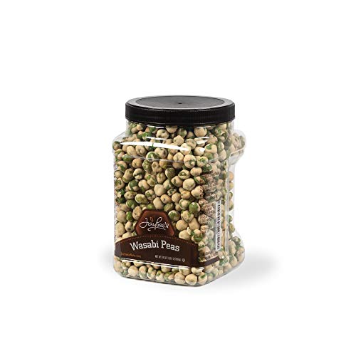 Wasabi Peas - (24 oz) Great Crunchy Spicy Snack for Daily Use - Plenty to Share - Reusable Jar - Kosher Certified - By Jaybee's Nuts - Thumbnail 2