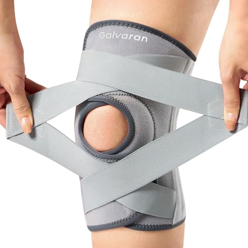 Galvaran Knee Brace for Men & Women - ACL, MCL, Meniscus Tear Support & Arthritis Pain Relief - Stabilizing Knee Braces Support with Side Stabilizers & Patella Gel Pad