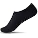JACKSHIBO Men Women Quick-Dry Water Skin Shoes Aqua Socks for Water Sports Swim Surf Yoga Exercice Beach Black XXXL