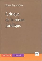 Critique de la raison juridique
