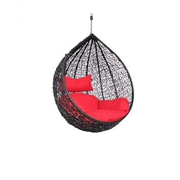 GLOBAL CORPORATION Iron Round Modak Swing, Standard (Black, GC003)