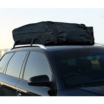 Rl Racing Heavy Duty Universal Black Water Resistant Roof Top Cargo Carrier Bag Travel Luggage Storage