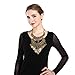 Zhenhui Bohemia Gold Tone Long Boho Statement Necklace with Coin Tassel for Women