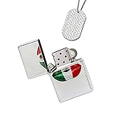 New Vibe Silver Flip Top Lighter - Kiss My Sexy