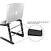 ARyee Portable Adjustable DJ Laptop Stand Universal Device Holder – 6.5 to 10.1 Inch Anti-Slip Standing Table Monitor or Computer Desk Workstation Riser with Level Height Alignment for DJ,PC,Gaming,Blthumb 2