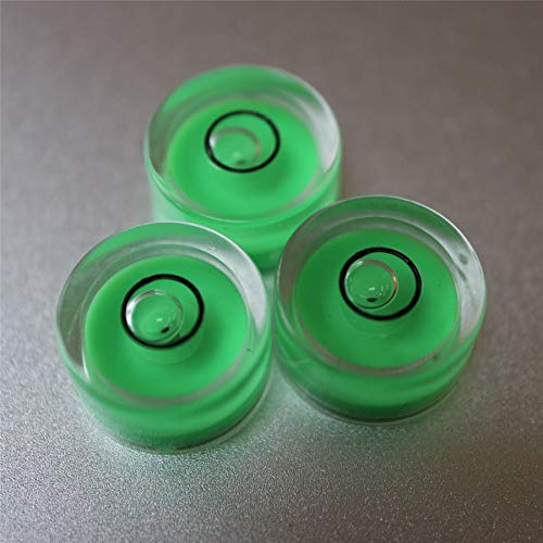 3 x Professional Spirit Bubble Level (in green) with Metal Ball Guide/Small Mini Bullseye Vial Round circular (supplied with a gift box) - Thumbnail 4