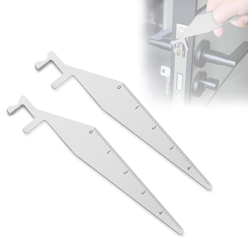 MUYAPAY 2 Pcs Fire Department Picks Steel Spring Picks Lockpicking Set Firefighter Professional Portable Picks for Beginners, Fireman, Road Police