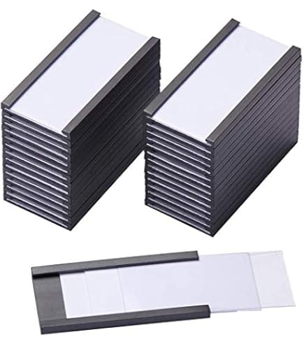 Etiquetas Magneticas Etiquetas Magnéticas Blancas Borrado En Seco 30 Unidades | Meses Sin Etiquetas Magneticas Para Escribir