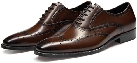 FRASOICUS Mens Dress Shoes Genuine Leather Oxford Formal Shoes