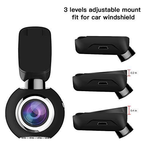 WiFi Dash Camera, SIV Car Dash Cam Full HD 1080P Car Camera Recorder, Car Mini Dash Cam with 1.