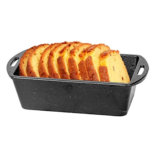 Lodge L4LP3 Lodge Cast Iron Loaf Pan, 5" x 10.25",Black The Home