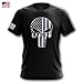 Blue Line Punisher Men’s T-Shirt, Black, XX-Large