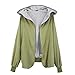 Womdee Women Zip Up Hoodie Long Sleeve Plus Size Casual Jacket Autumn Winter Outwear