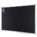 Lockways Magnetic Chalkboard 36 x 24 Inch Black Board, Bulletin Magnetic Blackboard 3 x 2, Silver Aluminium Frame