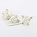 Aukmla Bridal Wedding Hair Pins for Women and Girls (Pack of 3)