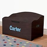 Personalized Dibsies Modern Expressions Toy Box - Espresso (Signature Series - Boys)