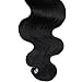 Cranberry Hair Brazilian Virgin Hair Body Wave Human Hair 28 Inch One Bundle Weave 100% Unprocessed Hair Extensions Natural Black Color (One Bundle)