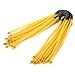 ChezMax Set of 9 Outdoor Hunting Slingshot Rubber Bands Tube for Anti-Slip Catapult Latex Bungee Tubing Microfiber Cow Leather Wrapper Strong Six Stripes