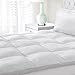 Superior Mattress Topper, Down Alternative, 2 Inch Deep Sized Bed Pillow Top, Comfort Pad, Fluffy Mattress-Topper Protector, Plush Cooling Extra Soft, Hotel Quality, Sleep, All-Season, King, White