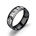 Blowin Her King His Queen Black Stainless Steel Wedding Band Set Anniversary Engagement Promise Ring