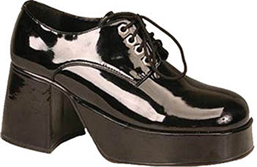 Shoe Platform Black Pat Men Lg Costume Accessory