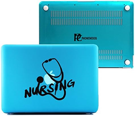 PhoneTatoos - Nursing Blue/ Transparent Plastic Hard Case Cover for Macbook Pro RETINA 15.4'' (Model: A1398)