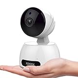 Wireless Wifi Security Camera by TOOGE, IP Camera 720P HD Indoor Home surveillance Camera with Night Vision Two-way Audio Motion Detection Pan&Tilt (White)