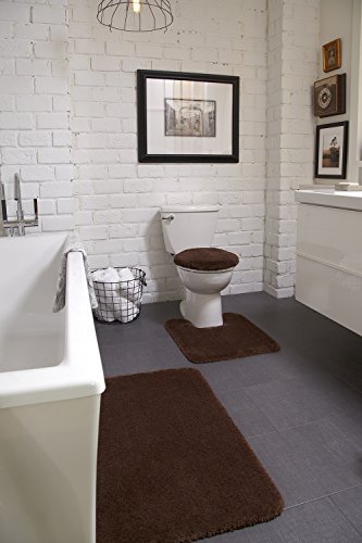 STAINMASTER TruSoft Luxurious Bath Rug, Standard Lid Coffee Bean