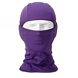 Walking Man Windproof 7in1 Balaclava Ski Face Mask - Purple
