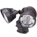 LEONLITE Dual-Head Motion Activated LED Security Light, 3300lm Ultra Bright, 30W (200W Equiv.), ETL & DLC Listed, IP65 Waterproof, 5000K Daylight, 5 Years Warranty -Brown