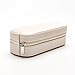 LOKHO Small Travel Home Use Jewelry Box Organizer Display Storage for Ring Earring Necklace (Pearl White)