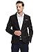 Pishon Men's Blazer Jacket Lightweight Casual Slim Fit One Button Sport Jackets, Black, Tag Size XXXXL=US Size L