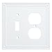 Franklin Brass W35062-PW-C Classic Beaded Switch/Duplex, White
