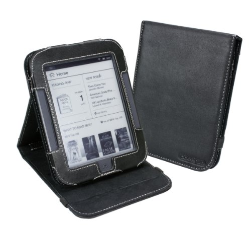 Cover-Up Barnes & Noble Nook Simple Touch / Simple Touch with Glowlight Reader Inversion Stand Cover Case - Black
