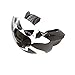 Shock Doctor Max Airflow Lip Guard/Mouth Guard. Football Mouthguard 3300. for Kids/Youth and Adults. Breathable Wide Opening Mouthpiece. Helmet Strap Included