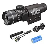 Feyachi Tactical Green Laser Sight with Picatinny Rail Mount - Include Barrel Mount Cable Switch