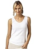 Indera 100% Cotton Rib Knit Camisole, White, X-Large, 3-pk - Misses, Womens