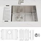 ZUHNE Modena Undermount Kitchen Sink, 16-Gauge